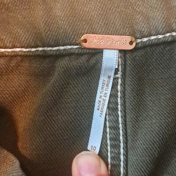 Free People Paperbag Waist Army Green Utility Cargo - Picture 6 of 6